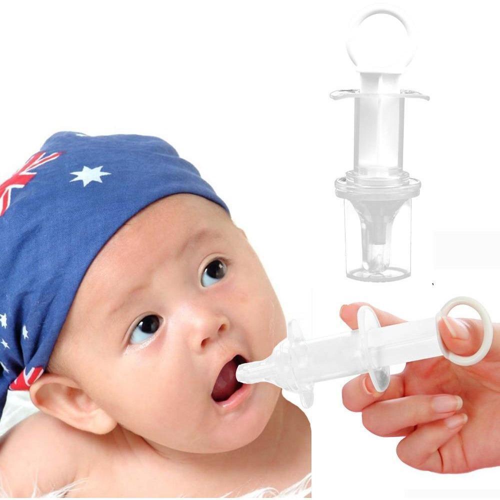 JustKidding® Baby Transparent Squeeze Medicine Pacifier