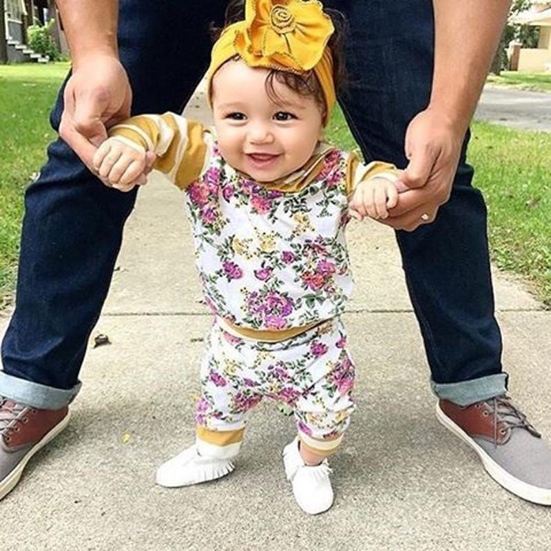 Cute Swag Floral Hooded Set