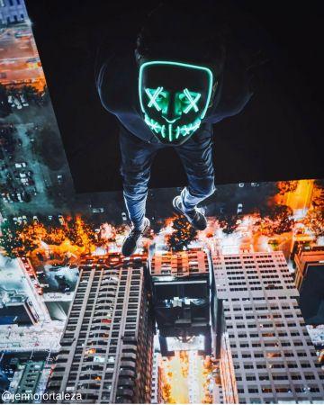 LED Purge Party Mask - Lights Up