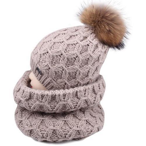 Winter Hat And Scarf Wool Set For Kids