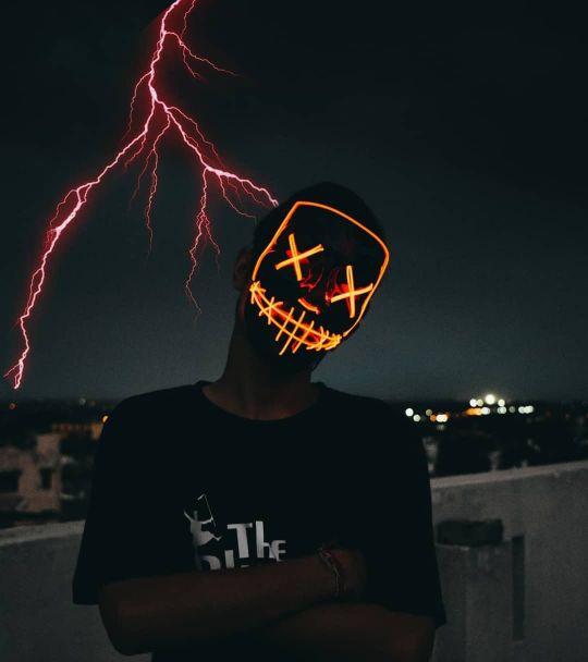 LED Purge Party Mask - Lights Up