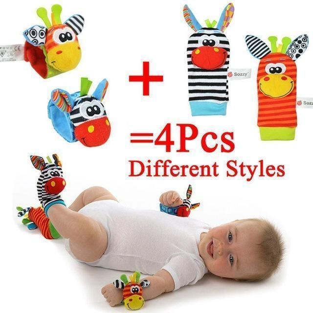 Wrist & Foot Sock Rattle Toy Set