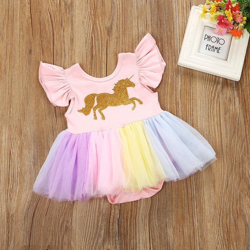 Cute Unicorn Design Tutu Dress