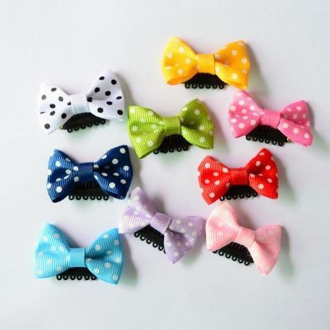 Mini Bow Hair Clips (10 pcs)