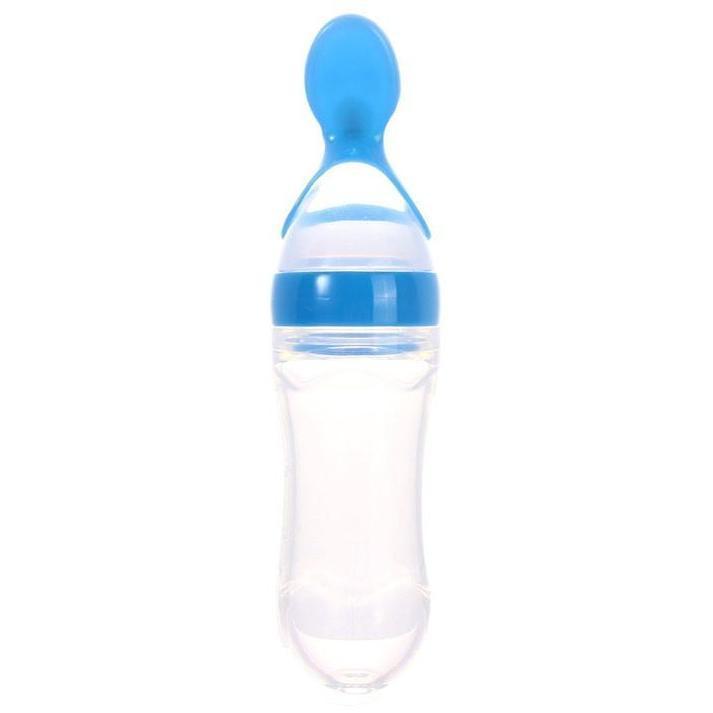 Feeding Bottle With Spoon Dispenser