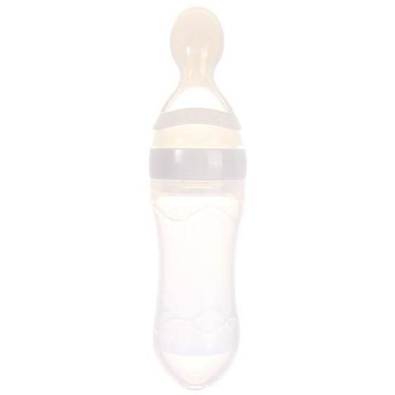 Feeding Bottle With Spoon Dispenser