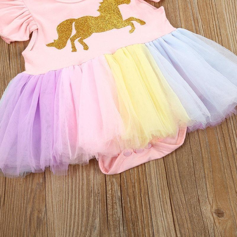 Cute Unicorn Design Tutu Dress