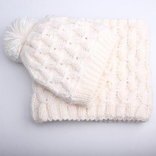 Winter Hat And Scarf Wool Set For Kids