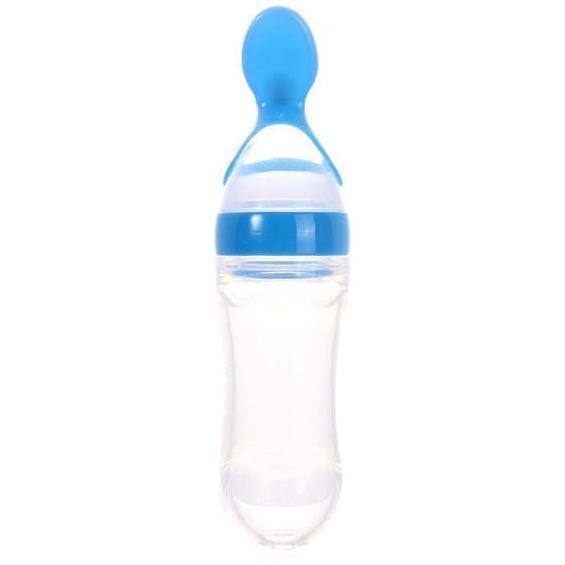 Feeding Bottle With Spoon Dispenser