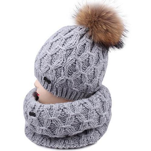 Winter Hat And Scarf Wool Set For Kids