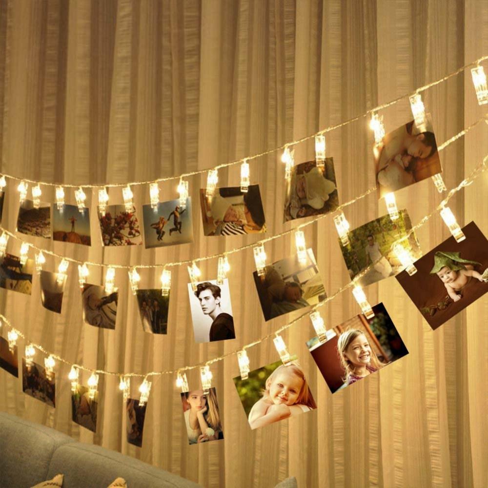 LED Garland Photo Clips
