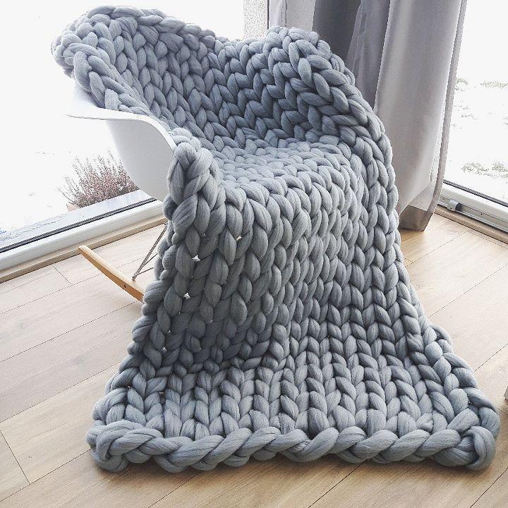 Handmade Chunky Knit Blanket