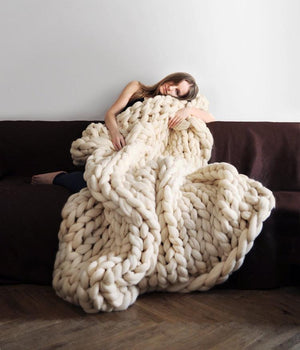 Handmade Chunky Knit Blanket