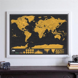 Gold Scratch Off Map