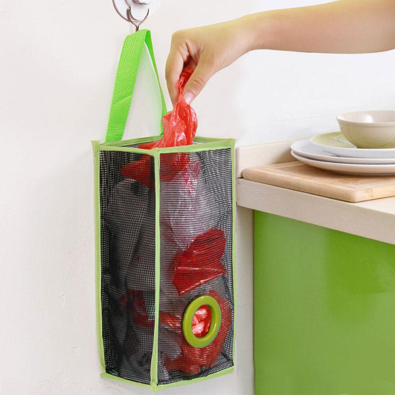 Hanging Garbage Bag Organizer