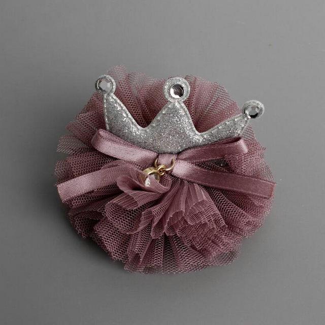 Kids Glitter light chiffon Crown Headbands