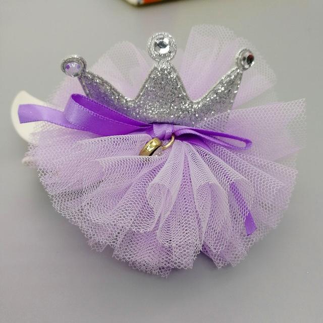 Kids Glitter light chiffon Crown Headbands