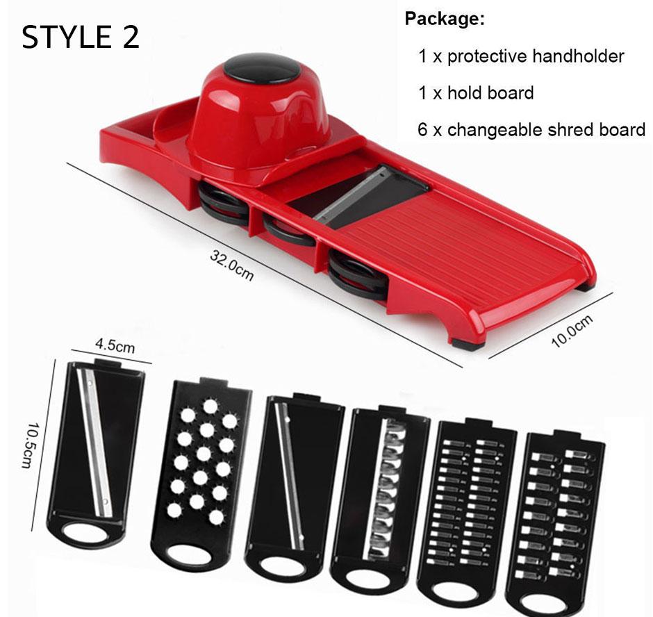 Vegetable Cutter with Steel Blade Mandoline Slicer. Peeler
