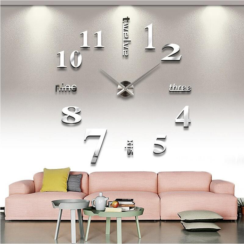 3D mirror clocks fashion