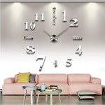 3D mirror clocks fashion