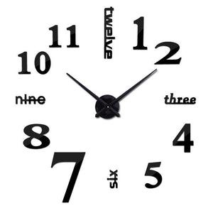 3D mirror clocks fashion