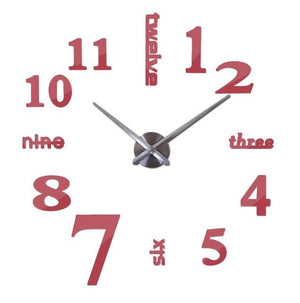3D mirror clocks fashion