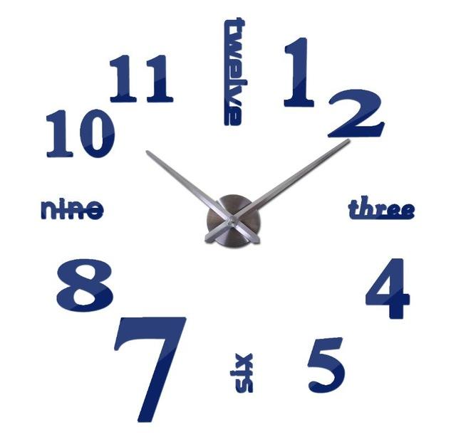 3D mirror clocks fashion