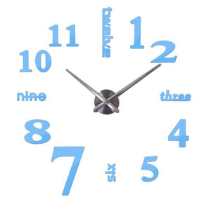 3D mirror clocks fashion