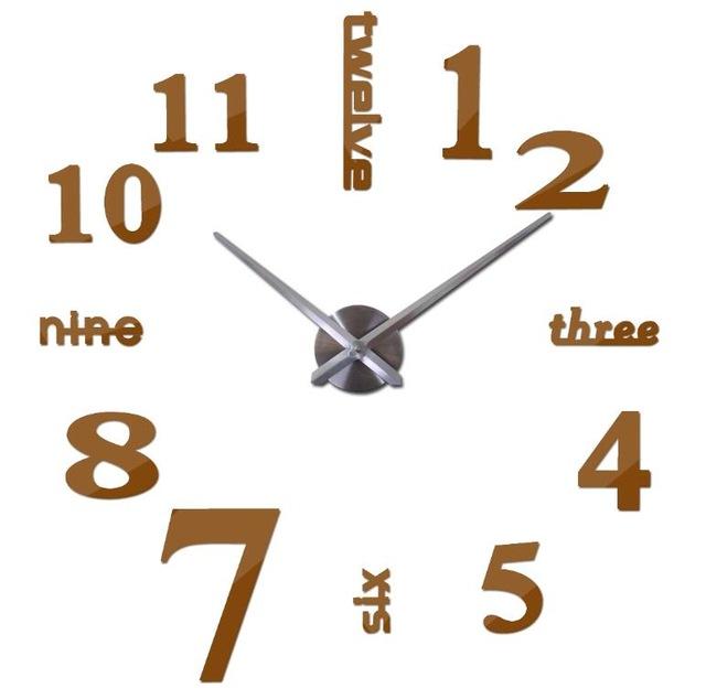 3D mirror clocks fashion