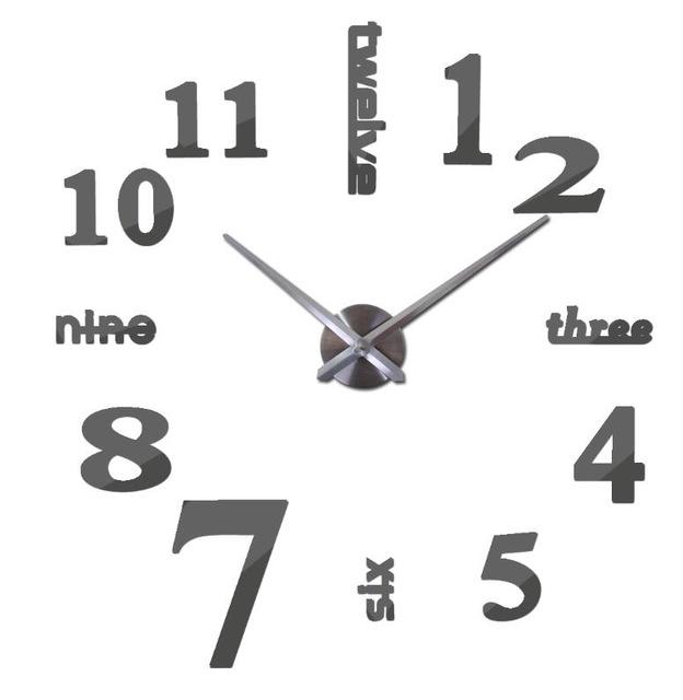 3D mirror clocks fashion