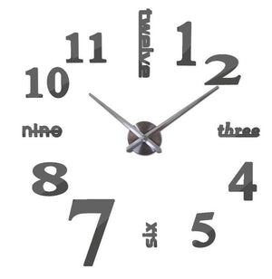 3D mirror clocks fashion