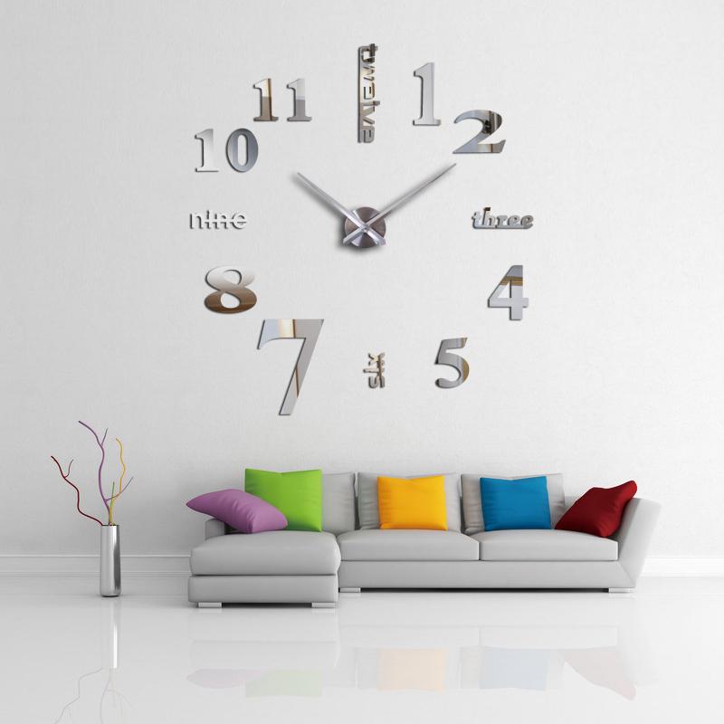 3D mirror clocks fashion