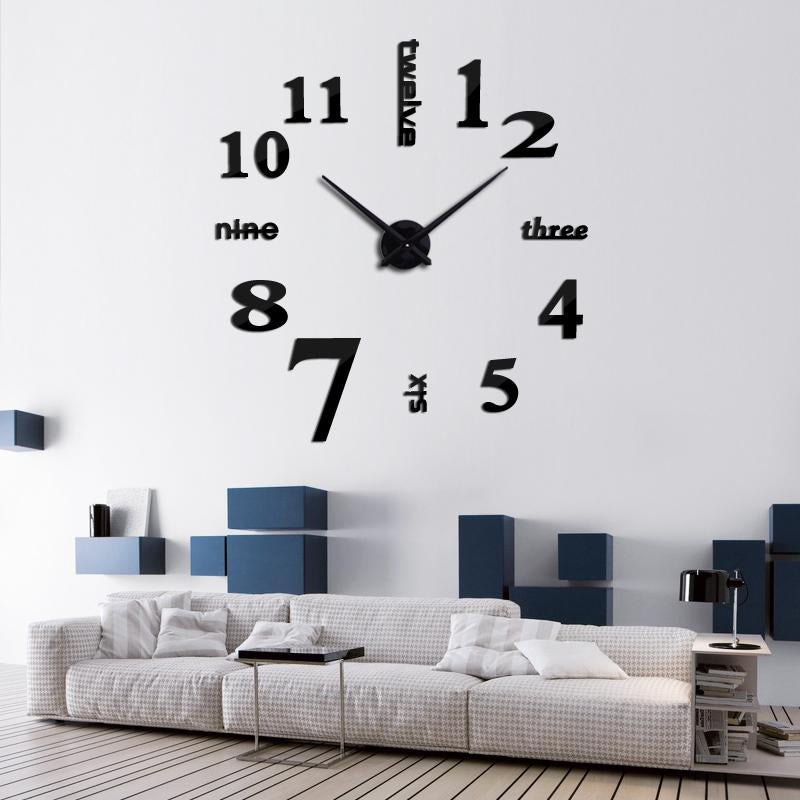 3D mirror clocks fashion