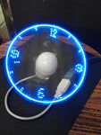 Flexible LED Light USB Fan & Clock