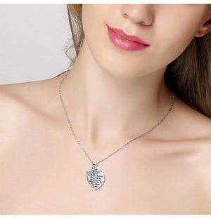 925 Sterling Silver Caduceus Angel Nursing Themed Pendant Necklace